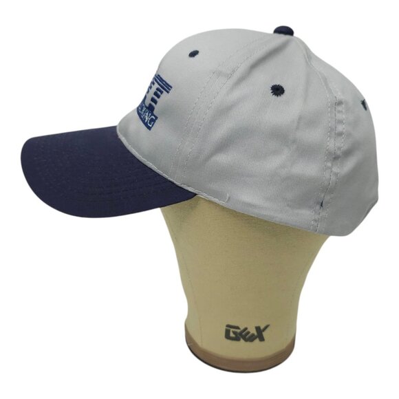 AC Wright Trucking Strapback Cap Embroidered Logo Trucker Baseball Hat Blue Gray - Picture 10 of 13